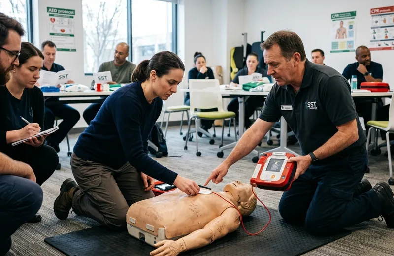 Formation au défibrillateur externe à Bastia Formation au défibrillateur externe à Bastia